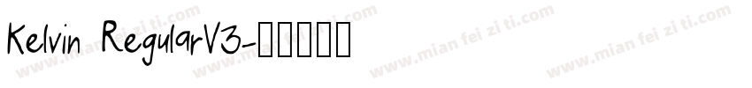 Kelvin RegularV3字体转换